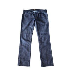 7 For All Mankind Women’s Jeans Size 28 Blue Straight Denim